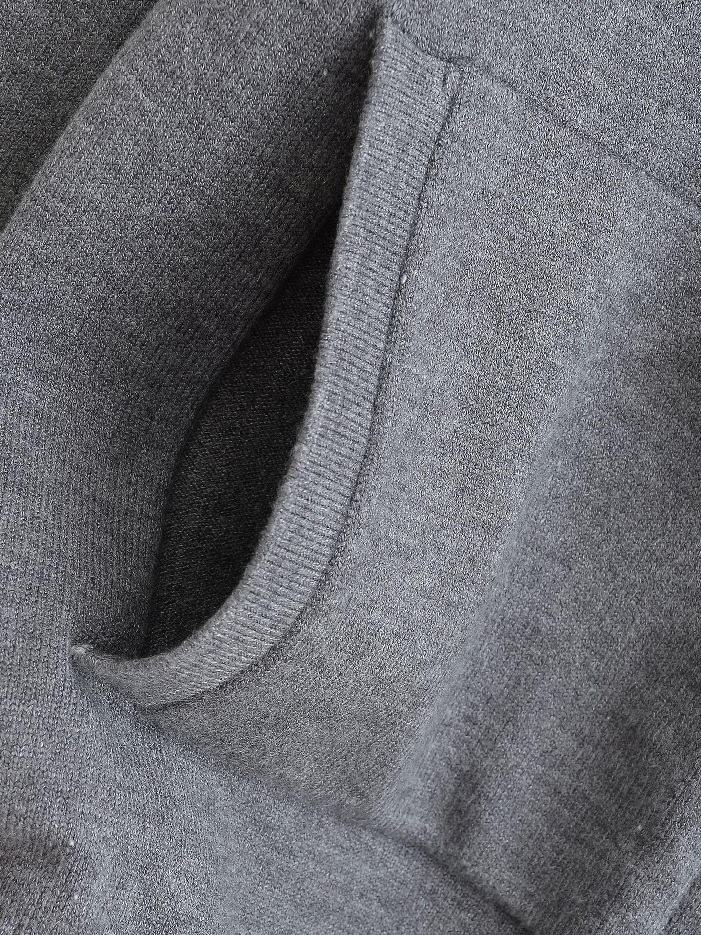 Hooded zipper sweater