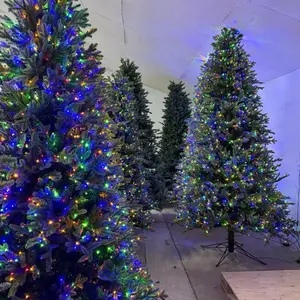 Christmas Trees in Various Sizes 4-12 Feet Featuring Multicolor Lights Durable Construction for Festive Decor Ideal for Grand Settings Spacious Areas