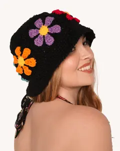 Child of the Forest Floral Crochet Hat