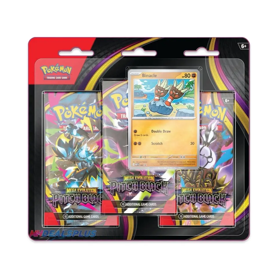 Pitch Black 3 Pack Blister Pokemon Trading Card Game