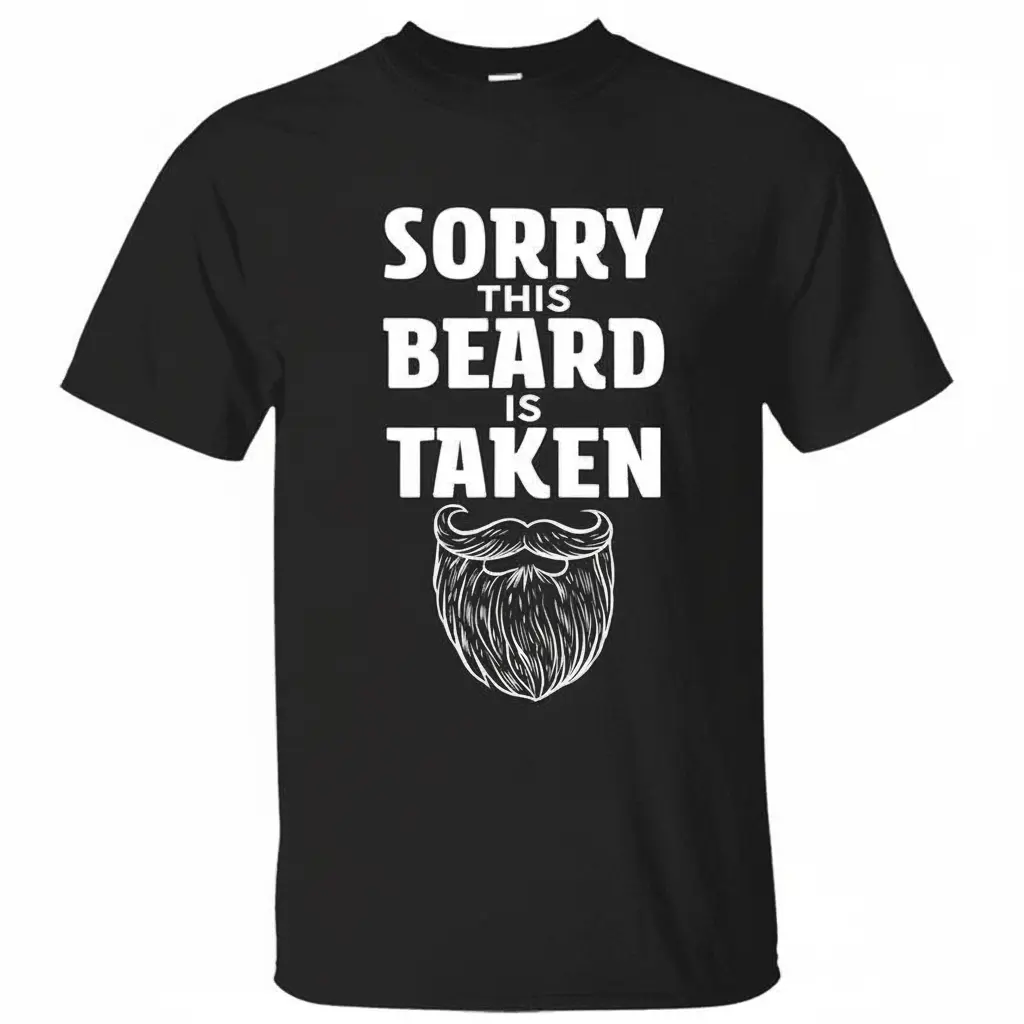 Sorry This Beard Is Taken Funny Quote T-shirt, Funny Husband Shirt, Gift For Husband From Wife, Unisex Cotton T-shirt For Men, Menswear Top