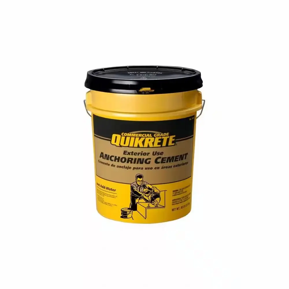 Quikrete 1245-50 Anchoring Cement 50 lb Pail/Bucket 10-30 Min Set (Pour Rock)