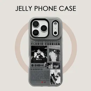 PIKPAKA Eladio C-Carrion DON KBRNS Singer Trend Fashion Cool Music Logo Phone Case For IPhone 17 16 15 14 13 12 11 Pro Max Plus Mini Jelly Material Case Fashion Durable Crystal Clear Stylish Shockproof Scratch-Resistant Perfect Fit