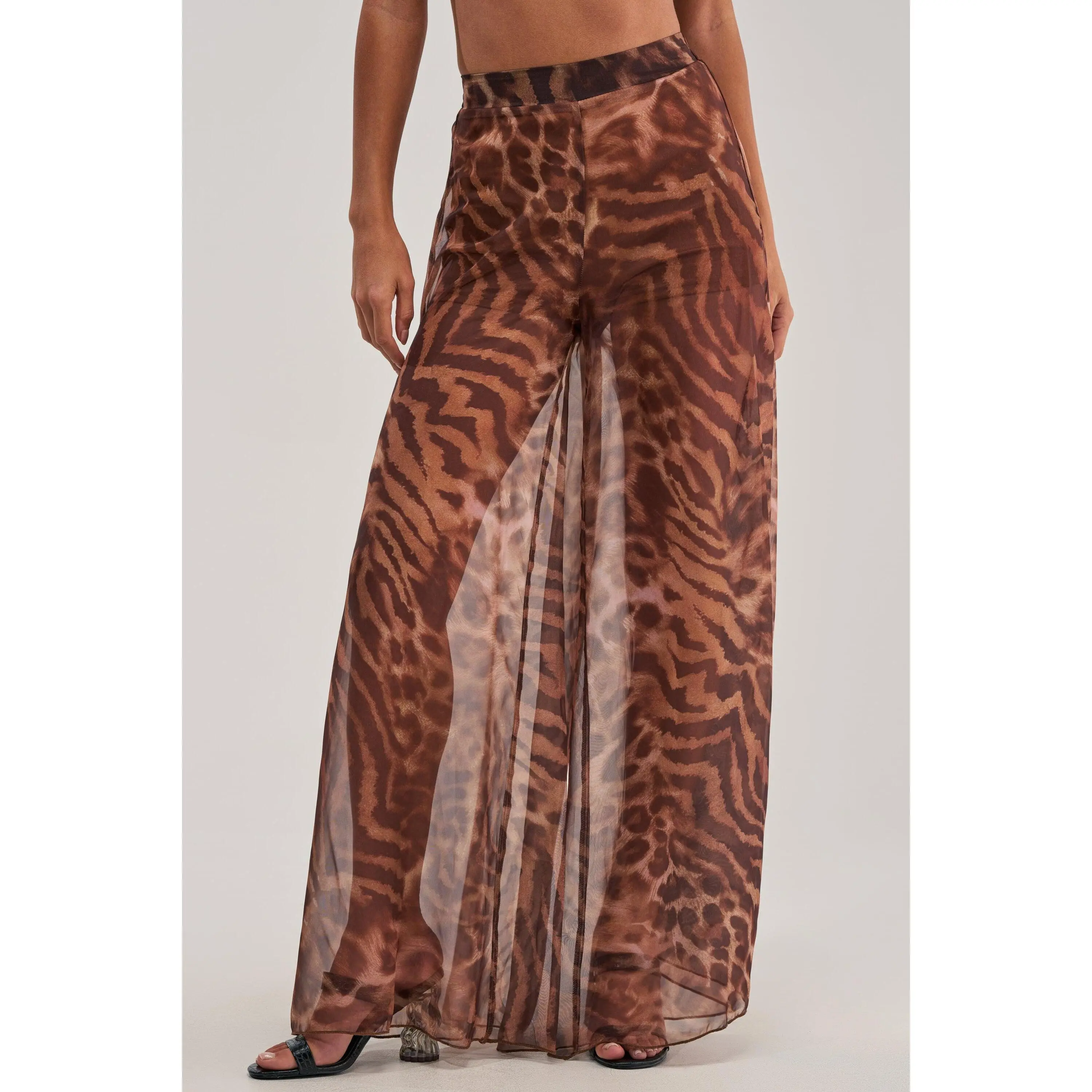MOONLIGHT TIGER PALAZZO PANTS