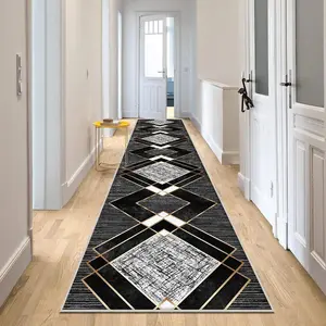 Boho Style Geometric Pattern Rug, 1 Count Non-slip Soft Floor Mat, Decorative Carpet for Home Living Room Bedroom Kitchen Study Room, Boho Runner Rug, Modern Runner Rug