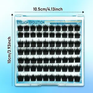 70Pcs Wispy Fluffy Spike Design eyelash Kit with mixed lengths of 14-18mm, featuring pointed tips Natural Volume with Glam Effect comfortable, Includes double adhesive heads and tweezers,Perfect for daily wear and various gatherings Inclusive Shades