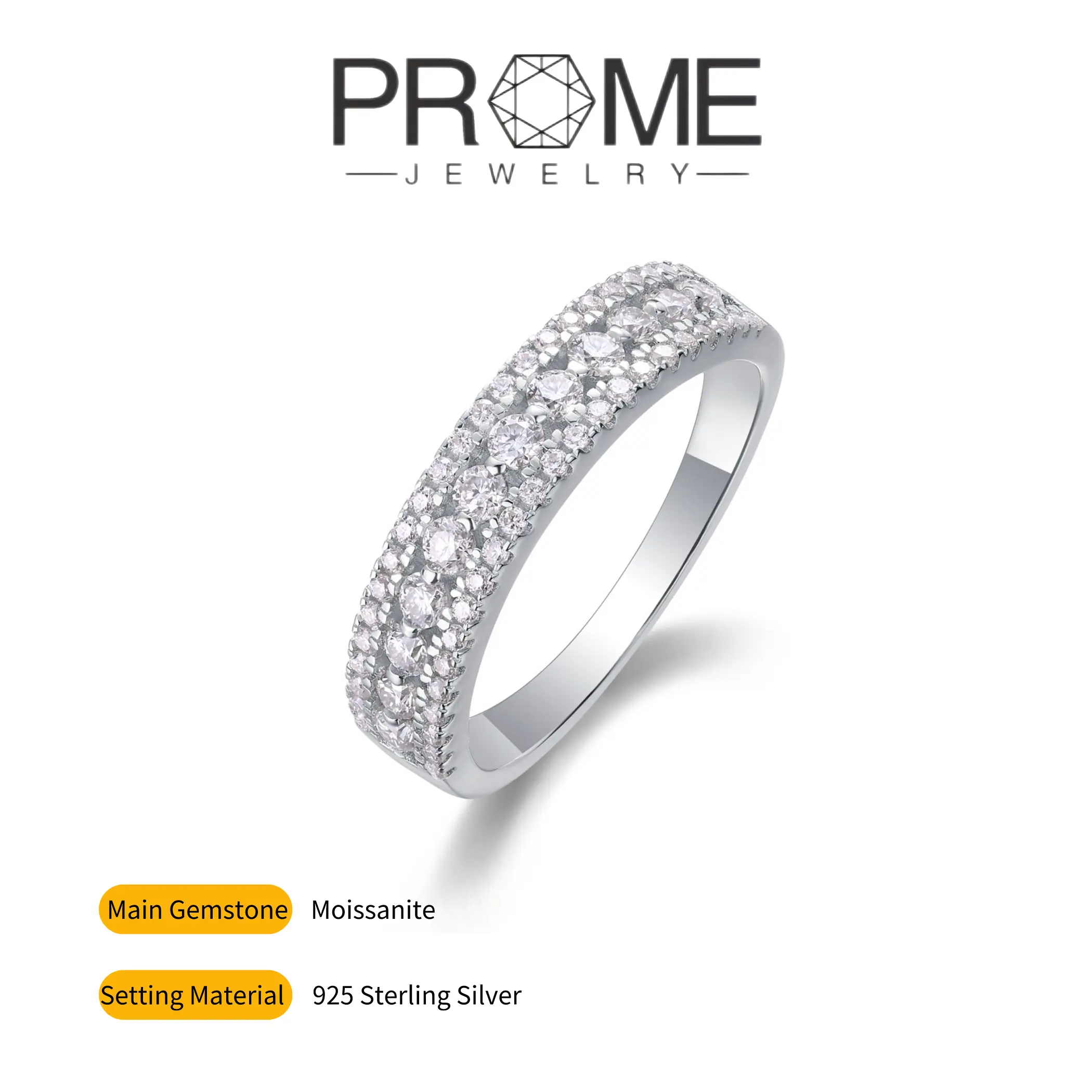 （J012） Ring in S925 Silver Synthetic Moissanite: The Perfect Sparkle for Valentine's Day, Christmas, and Everyday