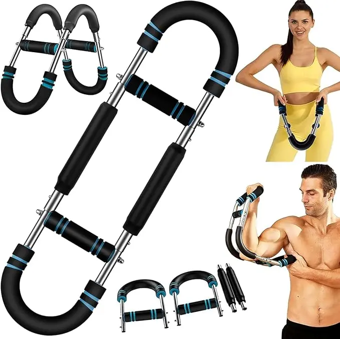 Twister arm Trainer, Adjustable Resistance (60-140 lbs) Chest Workout Equipment , Trainer for Men, Shoulders and Forearms Muscle Training Fitness Equipment