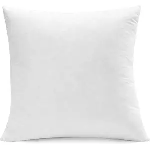 Luxury Goose Down Feather Pillow Inserts - 28x28IN, Layered Down-,-Soft Cover, High Fill Weight, Pack of 1, White