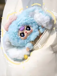 US Baby Three-Macaron v2 series Mystery Boxes Bag Pendant Bunny Plush Dolls Soft Collectibles Hidden Style 1/96