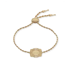 NEW! Ultra Mini Belt Buckle Bracelet (Mama) - Gold