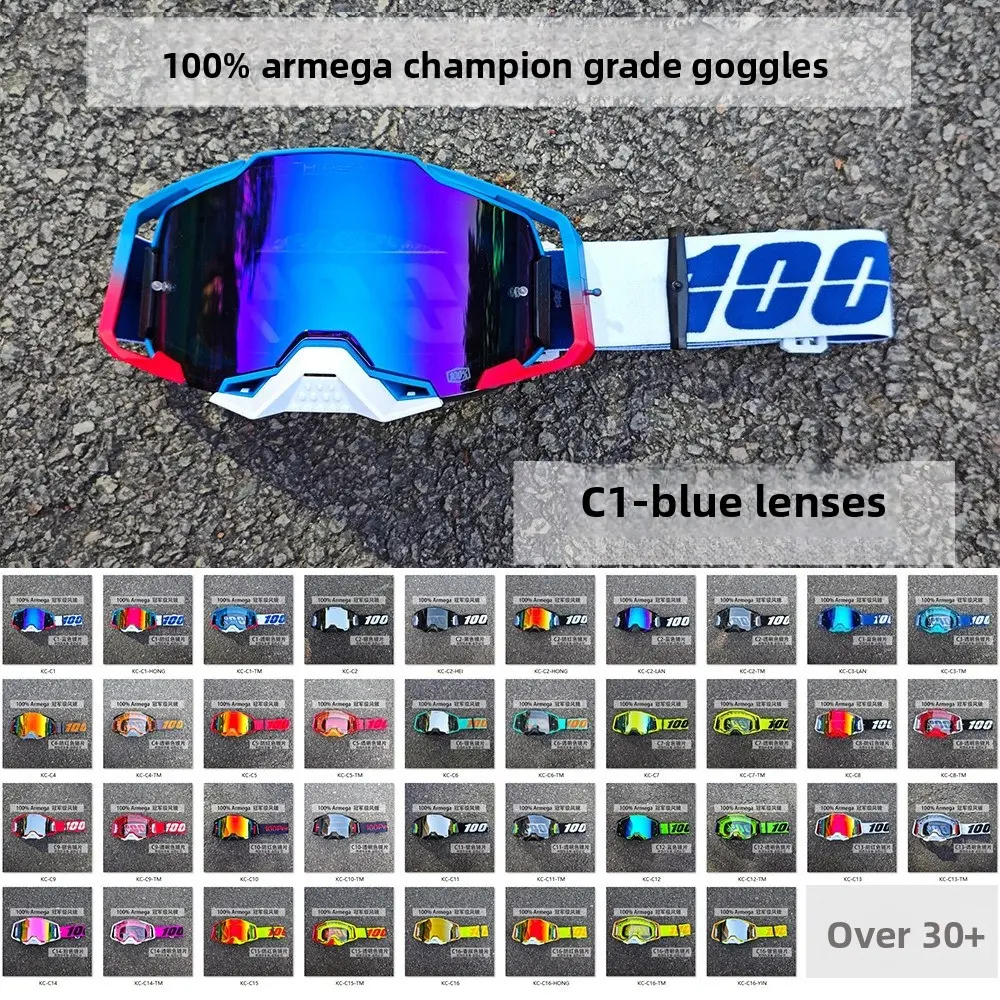 Sports Goggles, Outdoor 100% Dustproof Eyewear for Off-Road Motorcycle Riding & Skiing