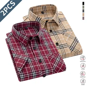 Menswear Men’s Striped Patchwork Long-Sleeve, Lightweight Business-Casual Top Dress Shirt