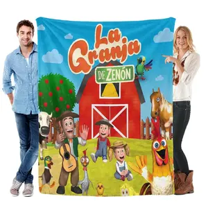 The La Granja De Zenon Michael Flannel Throw Blanket Gifts For Fans Lover Girls Boys Women Men Bedding Sofa Cozy Warm Plush Blanket Holiday Present
