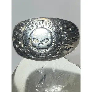 Harley Davidson ring size 13.50 biker sterling silver women men