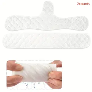 2 Pack Women's Sweat Absorbing Pads for Sports Bras, Bra Insert Pads, Moisture Wicking Liners, Non-Slip Support for Gym Yoga Running, Soft Breathable Fabric, Seamless Reusable Design, Essential for Fitness Lovers