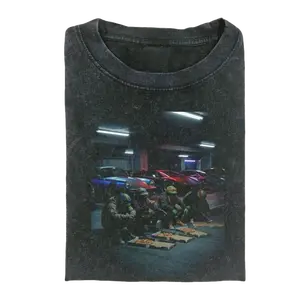 Teenage Mutant Ninja Turtles Eating Pizza In Garage Meme T-Shirt, Teenage Mutant Ninja Turtles TMNT, Pizza Night Scene, Underground Garage Vibes, Ninja Turtles Squad, Funny TMNT Meme Shirt, Retro Cartoon Fan Gift, Menswear Womenswear Streetwear Top