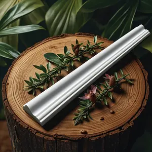 PU Line Faux Gypsum Polyurethane Foam Wall Corner Decorative Line, Realistic Wood Look PU Moulding Model, Building Material Ceiling Trim