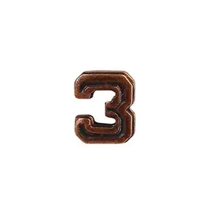 US Army Numeral 3 3/16in Bronze Ribbon Device