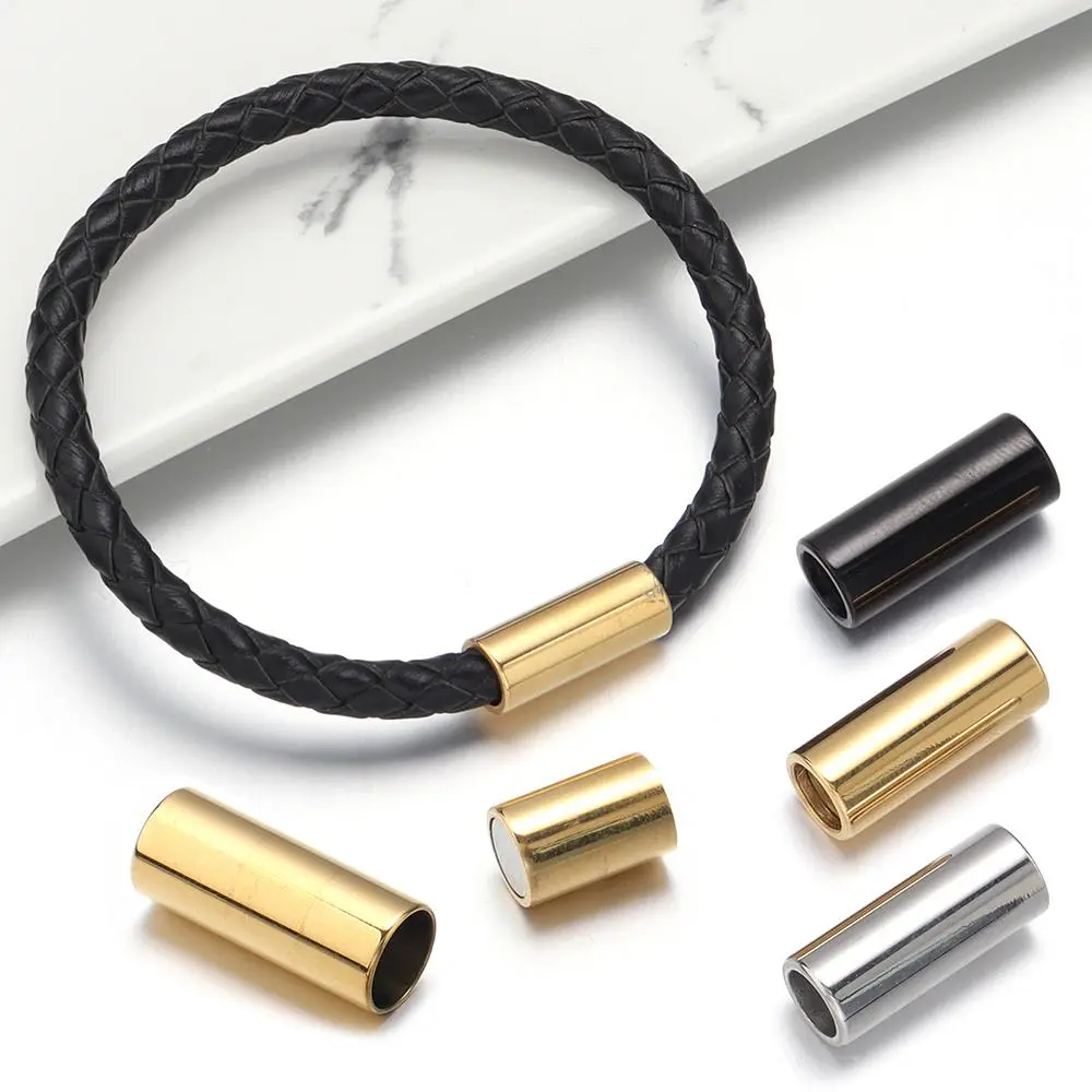 2pcs/lot 7X17mm Stainless Steel Magnetic Clasps Strong Magnetic Clasps For Jewelry Making DIY Necklace Bracelets Connector