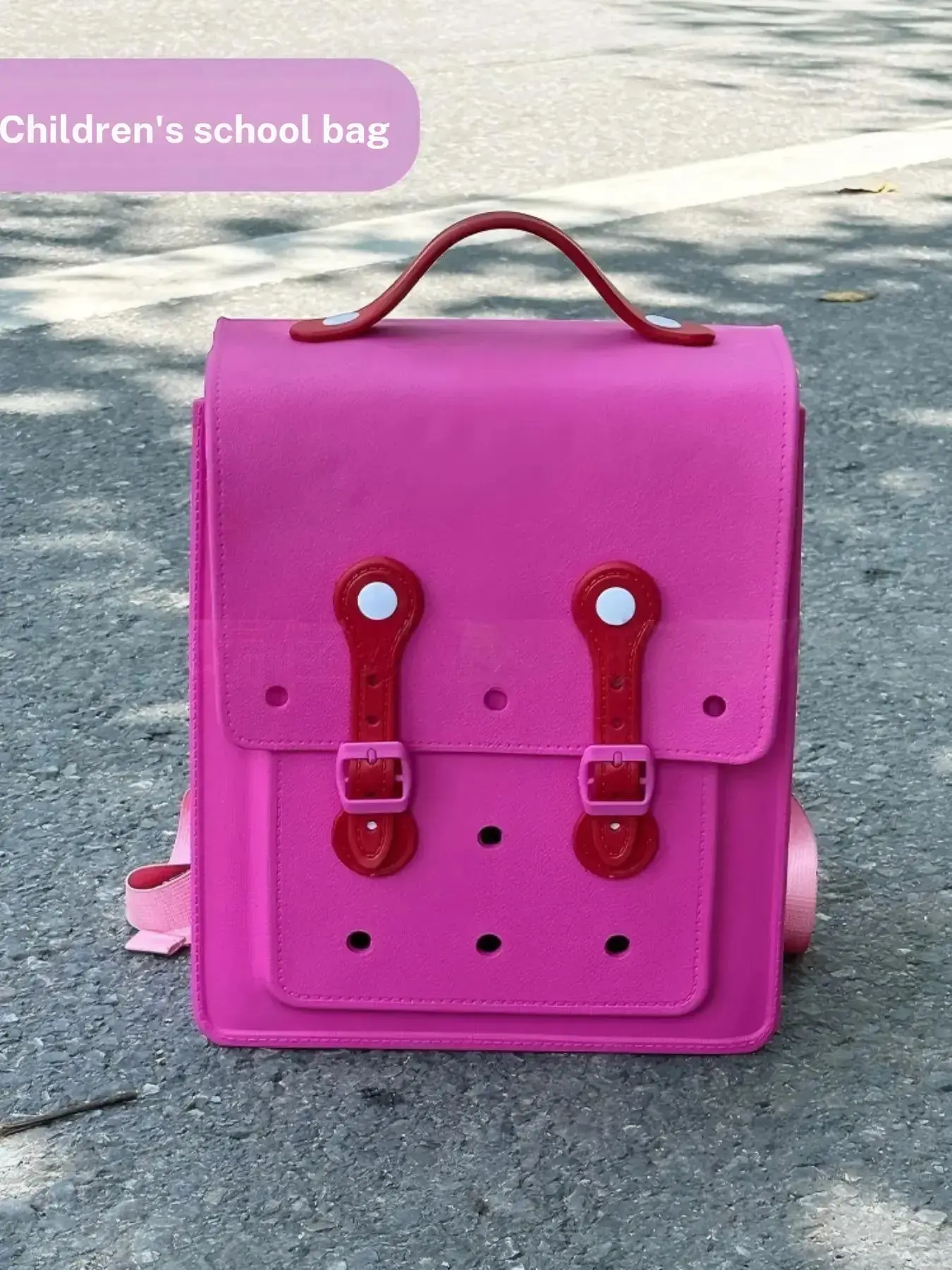 New Fresh Eva Backpack, Ultra-Lightweight, Easy to Clean, Cute Colorblock Design, Lightweight Shoulder Bag, Festival Gift