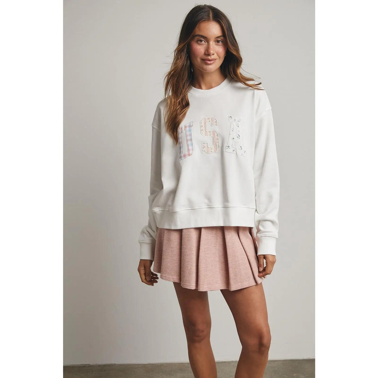 Patchwork USA sweatshirt