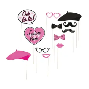 Paris Photo Stick Props- 12 Pc.