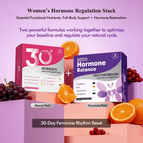 RevitaPlus Women’s Hormone Balance & Beauty Bundle | Hormone Support, Skin Glow, Metabolism | 60-Days Women’s Daily Bundle