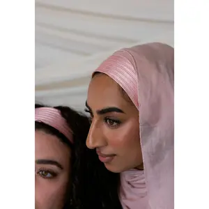 VELA Syrian Saya Silk Warda Headband Pink