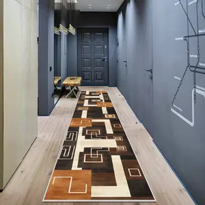 Abstract Art Style Living Room Hallway Runner Rug, Durable Kitchen Entry Mat, Soft Comfort Bedside Bedroom Decor Carpet