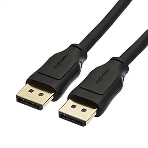 DisplayPort 1.4 Cable, 32.4Gbps High-Speed, 8K@60Hz, 4K@120Hz, Dynamic HDR and 3D, Gold-Plated Plugs, HBR3 Compatible, 6 Foot, Black