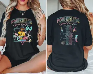 Comfort Colors® Retro 90s Movie Powerline Shirt, World Tour Shirt, Movie Shirt