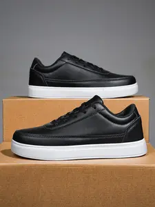 Men's Fashionable Lace Up Low Top Sneakers, Casual Comfortable Athletic Sports Shoes, Trendy All-match Skate Shoes, Walking Shoes for Daily Wear