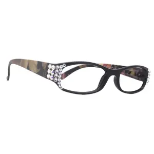 Rosie Bling Reading Glasses Women W (Clear) Genuine European Crystals (Black) NY Fifth Avenue