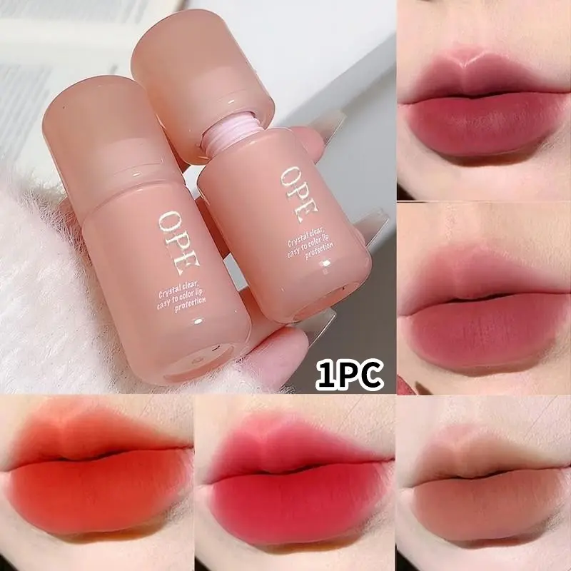 Matte Satin Lipstick High Saturation Long-Lasting Color Waterproof Sweatproof Smudge-Proof Velvet Texture Non-Drying Makeup Daily Use Lipgloss