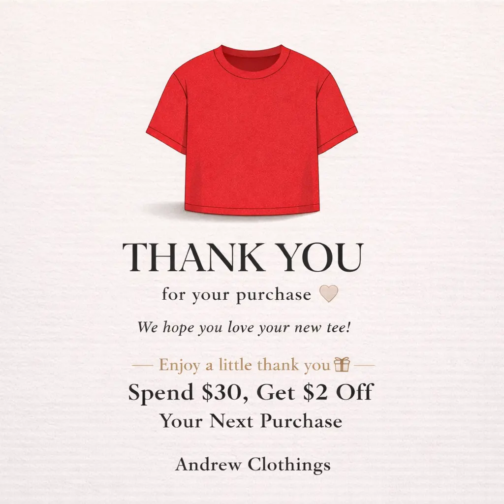 Spend $30, Get $2 Off Your Next Purchase