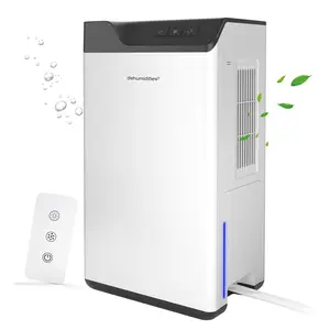 Dehumidifier for Home with Drain Hose, 68OZ Water Tank, Dual Semiconductor, Auto Shut off, Auto Defrost,Portable Dehumidifier for Bedroom, Bathroom, RV, Basement, Closet