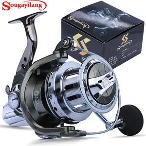 Sogayilang Stainless Steel Baitcasting Fishing Reel,Metal Alloy Gear Disc Fishing Reel, Fishing Equipment, Universal Spinning Wheel for Freshwater and Seawater, Fishing Equipment