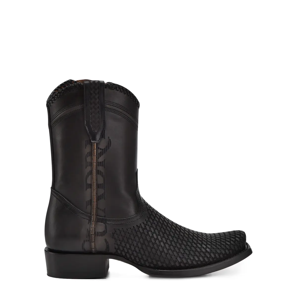 CUADRA Men's Oxford Laser & Woven Narrow Toe Western Boot