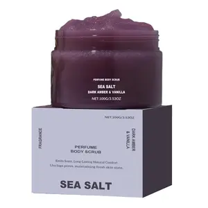 Amber Mint Scented Body Scrub Set, Gentle Exfoliating Dead Skin Moisturizing Body Cleansing Scrub, Hydrating and Nourishing Balm