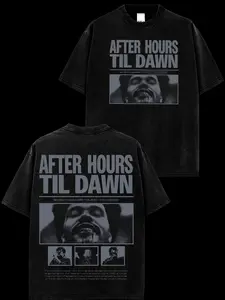 Weekend After Hours Til Dawn  Retro Unisex 100% Heavyweight Cotton T-Shirt, Weekend After Hours Til Dawn Tour 2026 100% Heavyweight Cotton Music Hiphop Shirt, Oversized Vintage Tee, Rap Hiphop Merch, Gift for Music Fans, Pop Culture Shirt