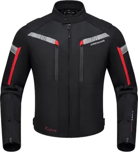 Motorcycle Jacket for Men, CE Armored Mesh Motorbike Jacket for Summer, Breathable Protective Gear for Motorcycling