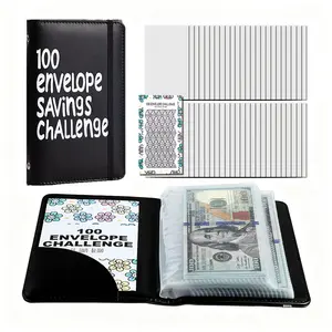 100 Days $5050 Savings Challenge Kit, Savings Challenge Planner, Monthly Budget Planner, Cash Envelope Budget Binder with Coin Storage & Daily Tracker, Habit Forming System to Reach Your Financial Goal