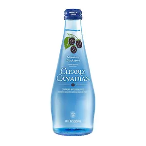 Clearly Canadian Mountain Blackberry Sparkling Water, 11 Fl Oz Pack of 12