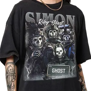 Limited Simon Riley Ghost Tshirt Vintage Unisex Shirt, Graphics Tee, Gift for Him, Perfect Gift for Fans