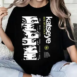 Vintage Katseye 90s Comfort Color Shirt, Beautiful Chaos Tee, Katseye Kpop T-shirt, Katseye Gnarly Shirt, Eyekon Kpop Fan Merch YR