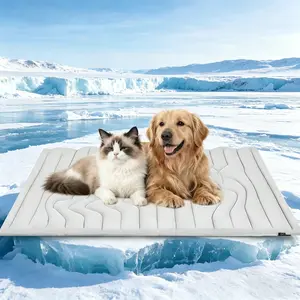 Thicken Non-Slip Washable Pet Cooling Pad, Non-Toxic Portable Indoor & Outdoor Cooling Bed for Small Medium Large Cats & Dogs SummerVibes petlovers