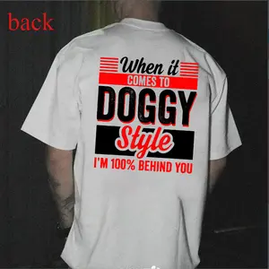 When It Comes To Dog Style T-shirt, Basic Cotton Crewneck.