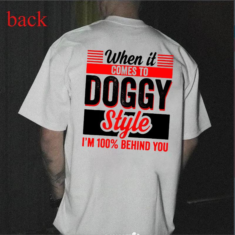 When It Comes To Dog Style T-shirt, Basic Cotton Crewneck.