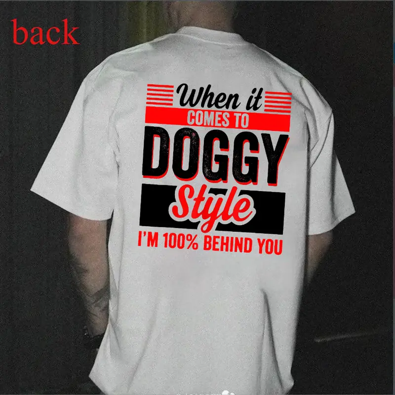 When It Comes To Dog Style T-shirt, Basic Cotton Crewneck.